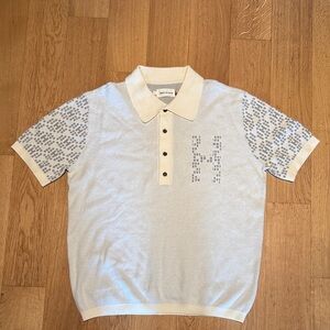 Honor The Gift Knit H Pattern Polo Beige Polos